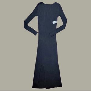 Express Maxi Slit Sweater Dress
